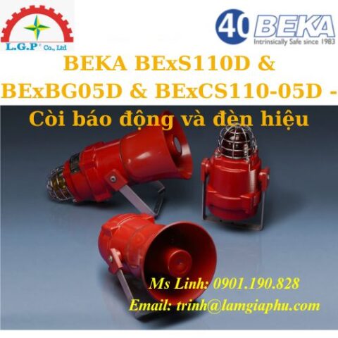 BExS110D & BExBG05D & BExCS110-05D - Còi báo động và đèn hiệu