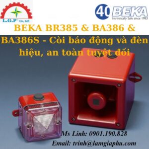 BR385 & BA386 & BA386S - Còi báo động và đèn hiệu, an toàn tuyệt đối