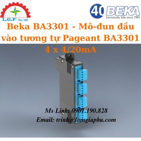 Mô-đun đầu vào tương tự Pageant BA3301 4 x 4/20mA