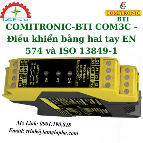 COM3C - Điều khiển bằng hai tay EN 574 và ISO 13849-1