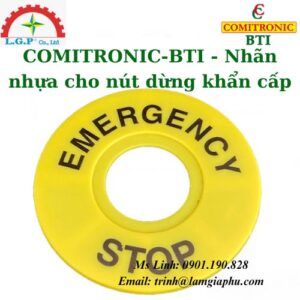 Nhãn nhựa cho nút dừng khẩn cấp
