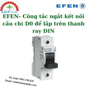 Công tắc ngắt kết nối cầu chì D0 để lắp trên thanh ray DIN