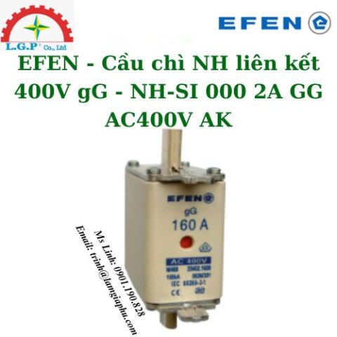 Cầu chì NH liên kết 400V gG - NH-SI 000 2A GG AC400V AK